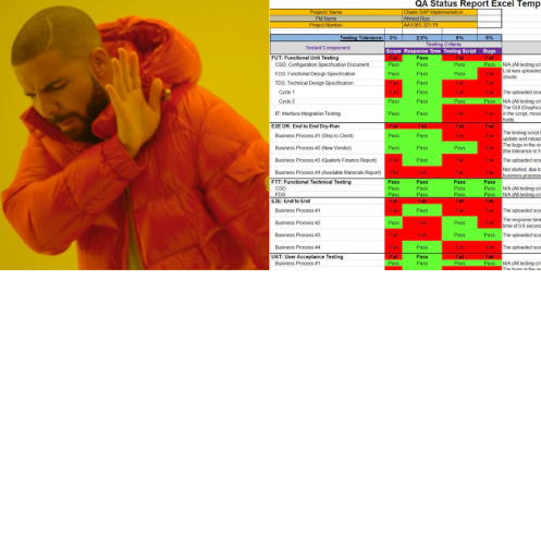 Drake Nah-Yeah meme. Nah is a colourful spreadsheet, Yeah is a number of QA tasks in GitHub.